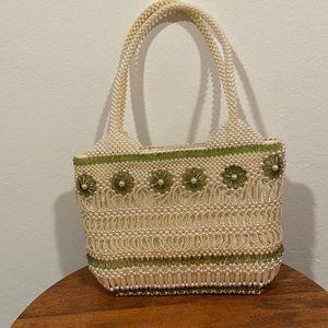 Pearl & bead purse